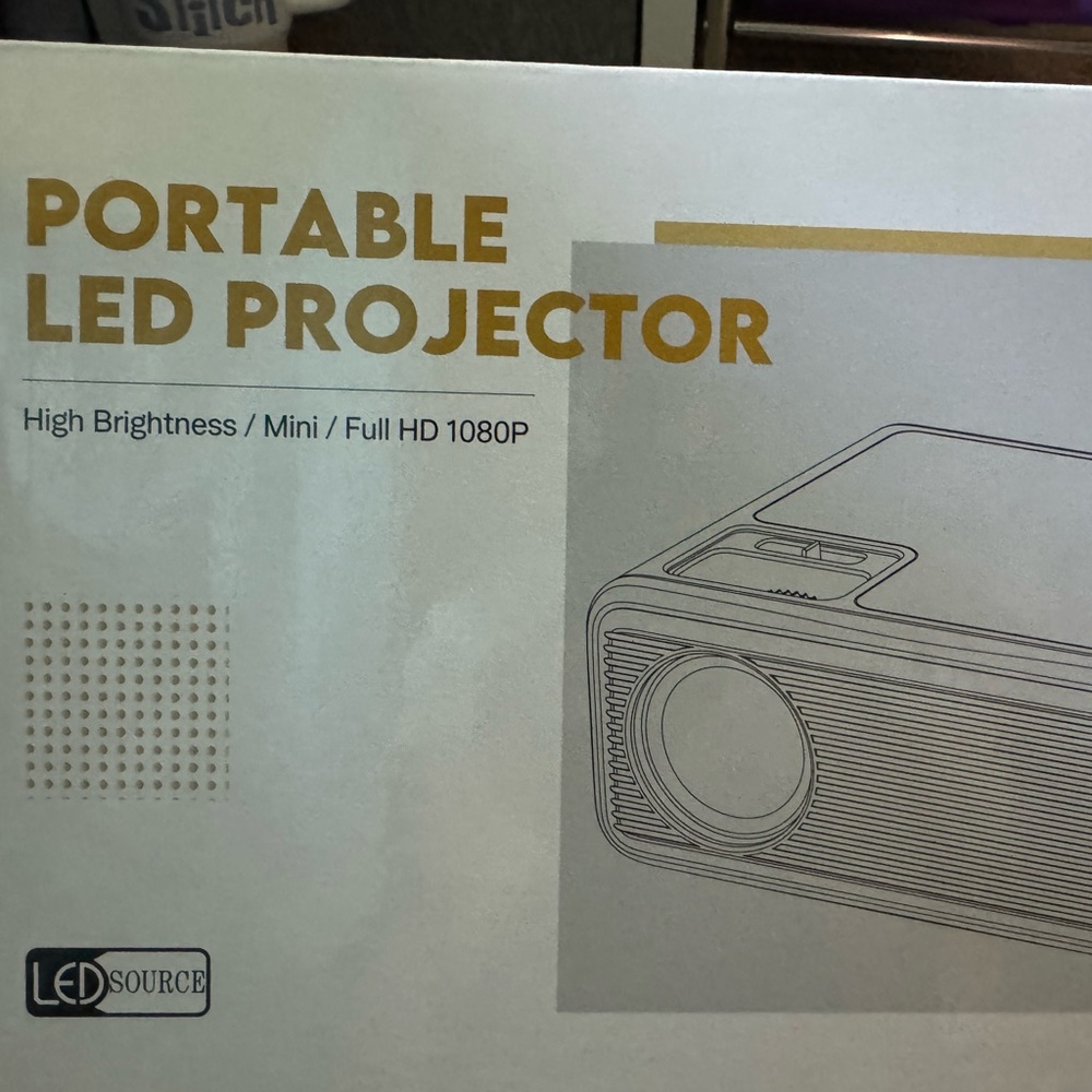 Portable Mini Projector - White